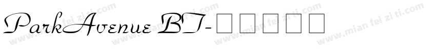 ParkAvenue BT字体转换